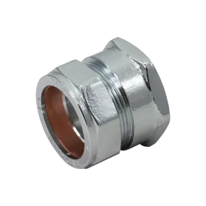 Chrome Female Straight Iron Compression 15mm