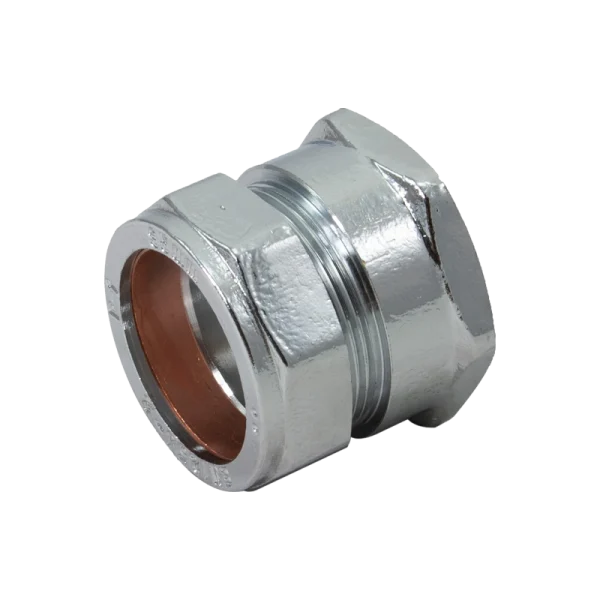 Chrome Female Straight Iron Compression 15mm