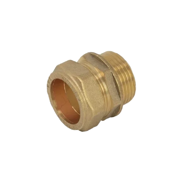 22mm x 1" Brass Compression Male Iron