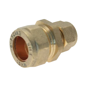 22mm x 15mm Compression Brass Reducing Coupling