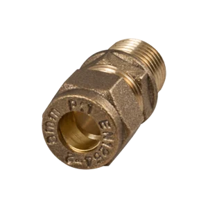 22mm x 1″ Brass Compression Male Iron