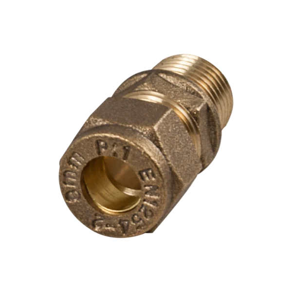 22mm x 1″ Brass Compression Male Iron