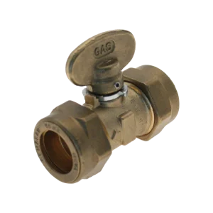 Brass Isolating Gas Valve 15mm