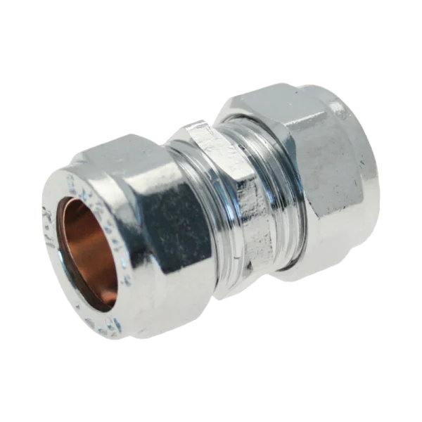 Chrome Coupling Compression Fittings