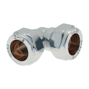 Chrome Elbow Compression