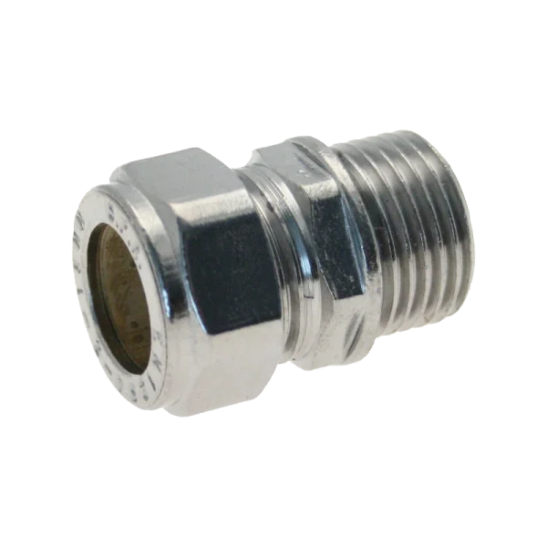 Chrome Male Iron Compression 15mm