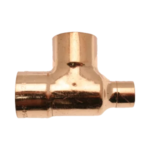 Copper End Feed Reducing Tees 22mm x 15mm x22mm