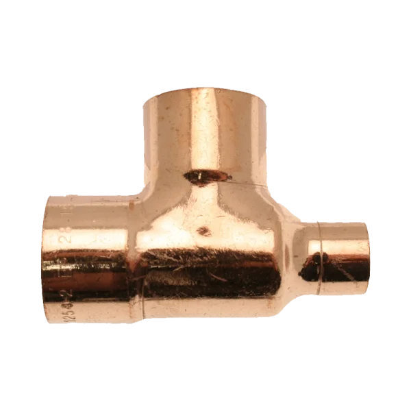 Copper End Feed Reducing Tees 22mm x 15mm x22mm