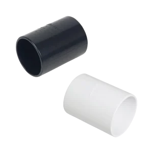 FloPlast Solvent Weld Waste Straight Coupling - Available in Black and White