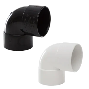 Solvent Weld Waste System 90° Bend - Available in White and Black