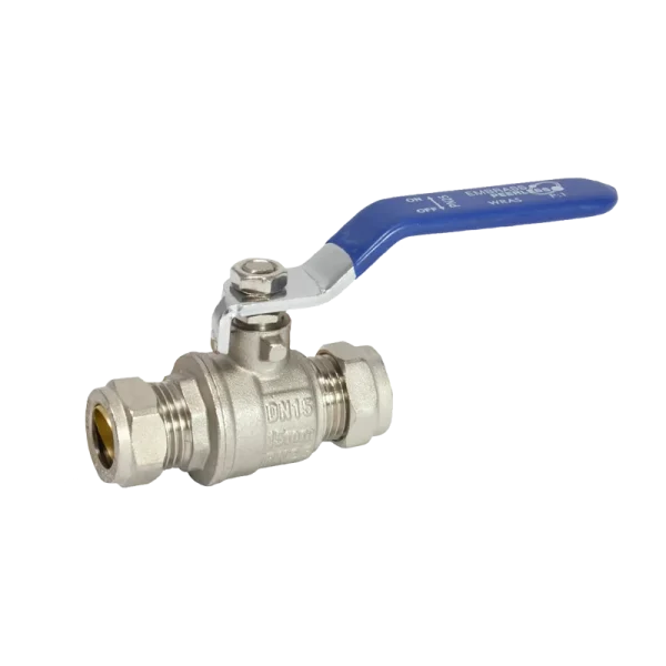 15mm Blue Handle Full Bore Level Valve