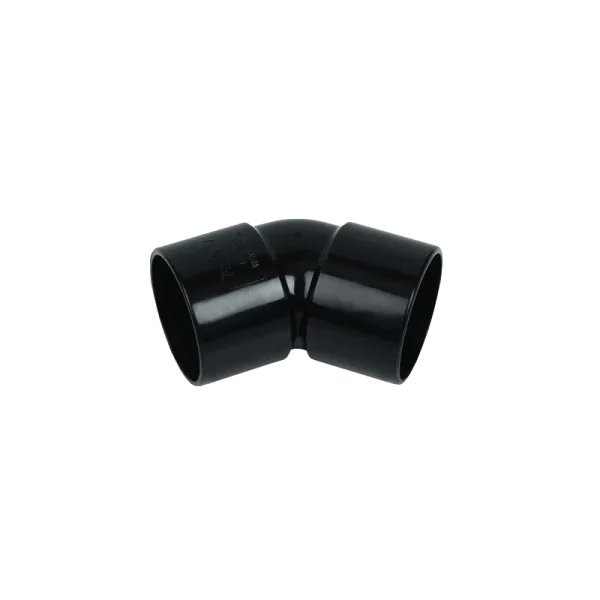 Black FloPlast Solvent Weld 45° Bend