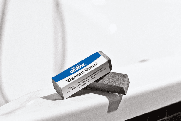 Cramer Bath Rubber on white bathtub