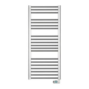 Front view of Elnur's TBC12K Chrome Electric Towel Rails