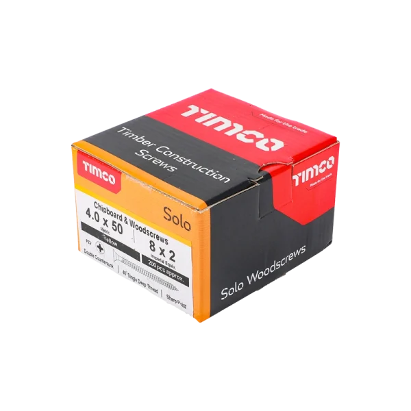 Timco 4.0 X 50mm Chipboard Screws (Pack of 200)