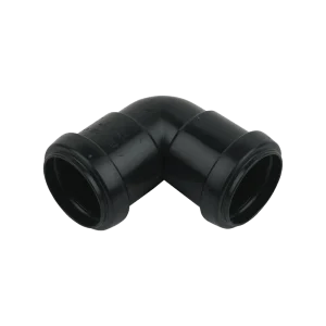 Black FloPlast Push Fit Waste System 90° Bend