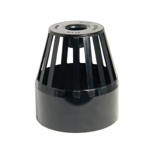 Black FloPlast Vent Terminal Soil Cage 110mm