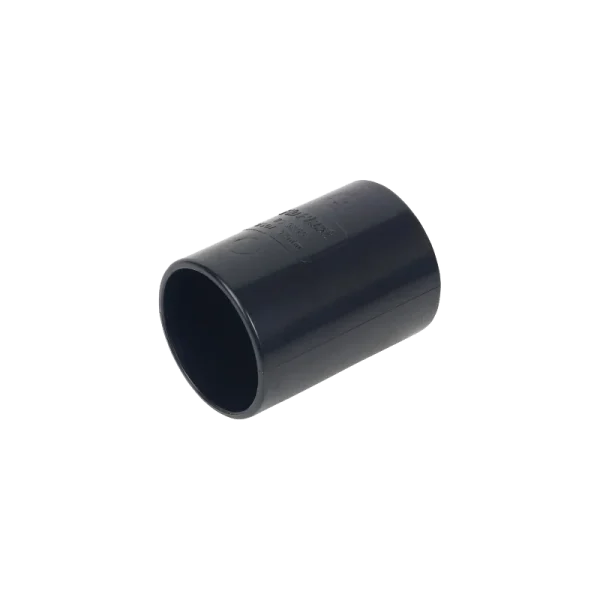 Black FloPlast Waste Straight Coupling