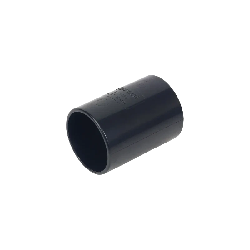 Black FloPlast Waste Straight Coupling