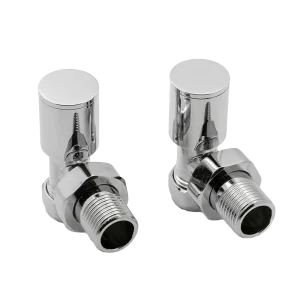 Chrome Portland Angled Radiator Valves