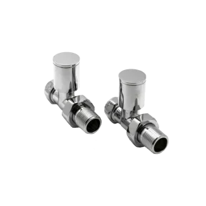 Chrome Portland Straight Radiator Valves