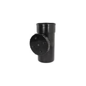 110MM Black Soil Single Socket Access Pipe