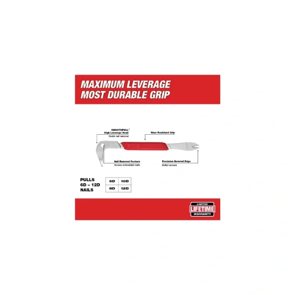 Milwaukee 10 Inch Nail Puller Info - 4932478250