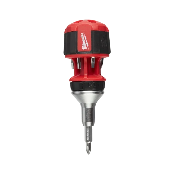 Milwaukee 8 in 1 Compact Ratcheting Multibit Screwdriver - 4932471868