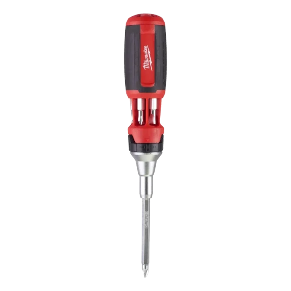 Milwaukee 9 In 1 Ratcheting Multibit Screwdriver w Screw - 4932471598