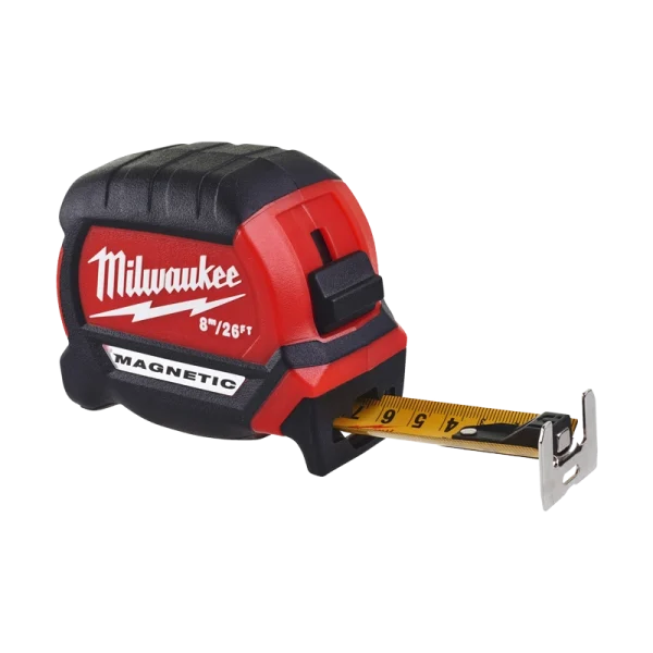 Milwaukee Magnetic Tape 8m Unravelled - 26ft 27 - 4932464603