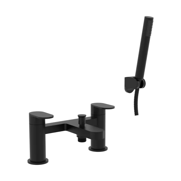 Fresssh Coral Black Bath Shower Mixer Inc Kit