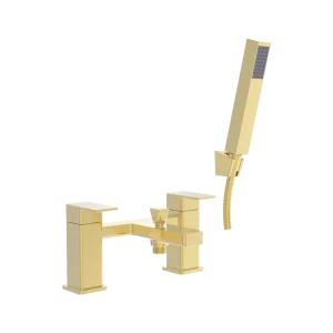 Fresssh Marina Brushed Brass Bath Shower Mixer Inc Kit
