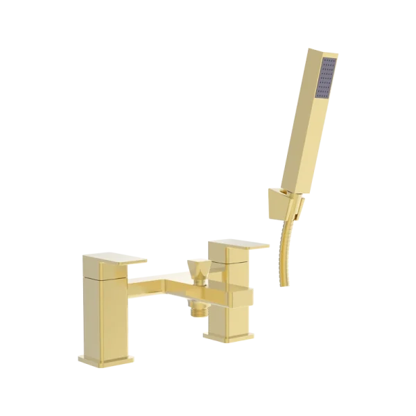 Fresssh Marina Brushed Brass Bath Shower Mixer Inc Kit