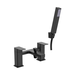 Fresssh Marina Black Bath Shower Mixer Inc Kit