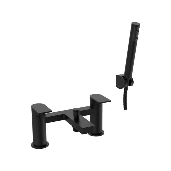 Fresssh Brooke Black Bath Shower Mixer Inc Kit