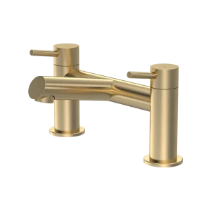 Fresssh Bay Brushed Brass Bath Mixer