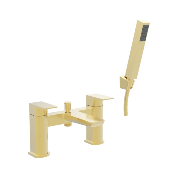 Fresssh Firth Brushed Brass Bath Shower Mixer Inc Kit