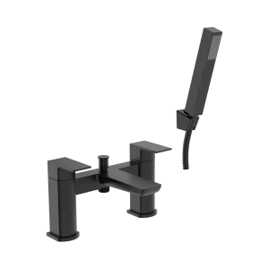Fresssh Firth Black Bath Shower Mixer Inc Kit