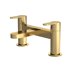 Yarnton Brushed Brass Deck Mounted Bath Filler