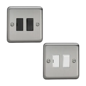 Varilight Value Matt Chrome 13A Switched Fused Spur