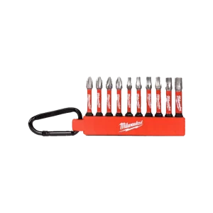 4932480941 - Milwaukee Shockwave Impact Duty Screwdriver Bit Carabiner Set (10pc)
