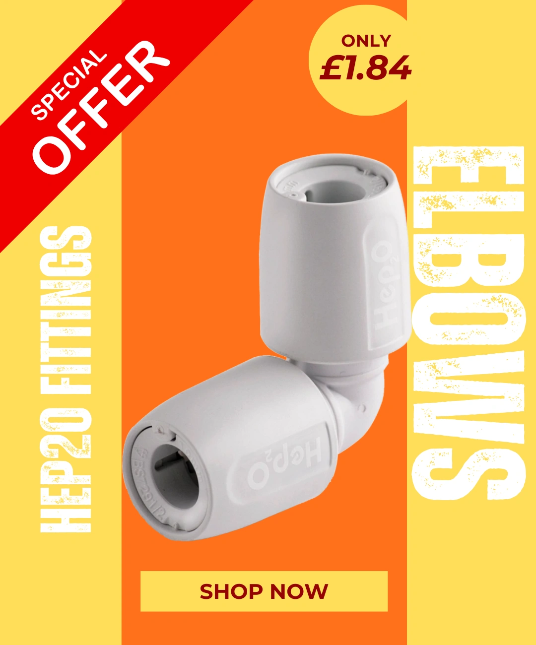 Hep2O Elbows Promo - only £1.84