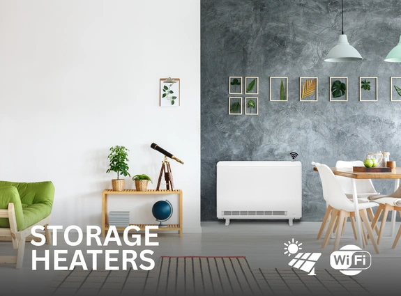 Storage Heaters - shop wi-fi & solar compatible options