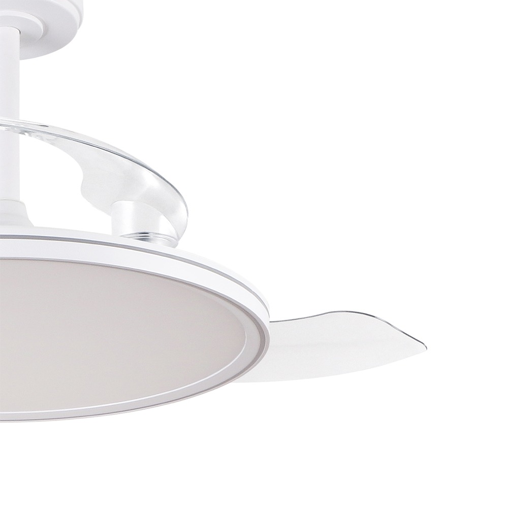 Elnur VARYS 91 PRO Retractable Blade Ceiling Fan with LED Light & Remote Control - 91cm - Image 3